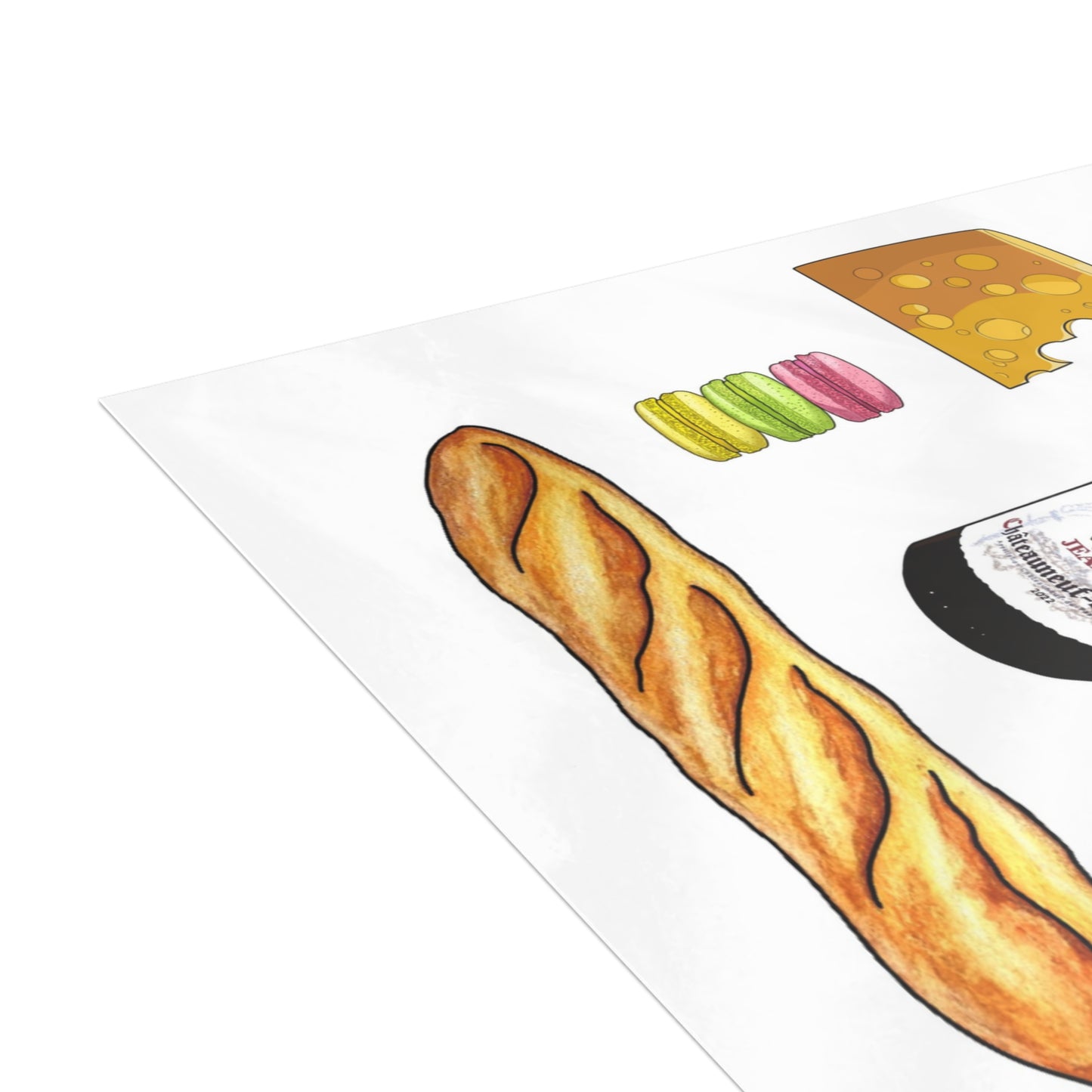 Playful French Diet Postcard Bundle, Fun Note Cards, Unique Gift for Food Lovers, Stationery Set, Culinary Humor Cards