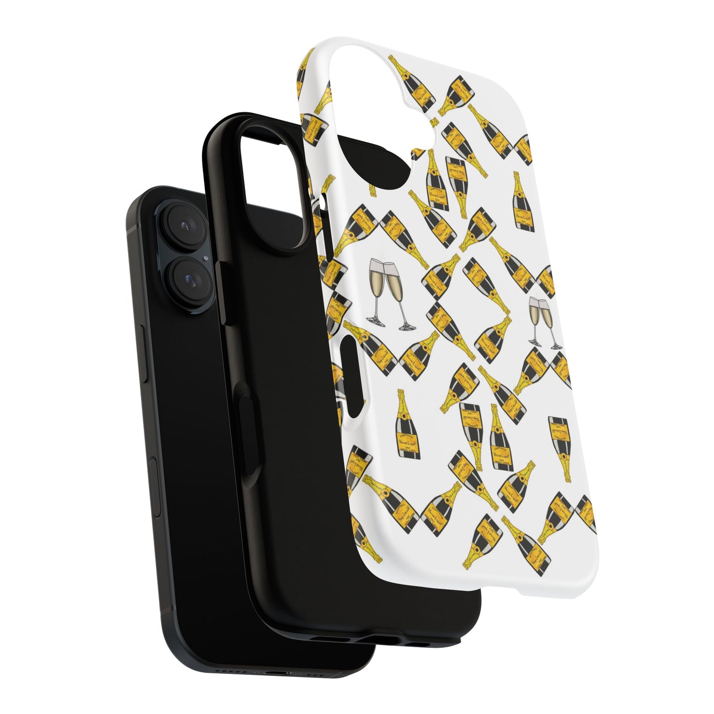 Champagne Celebration Phone Case | Tough Cases, Stylish Phone Cover, Gift for Birthdays, New Year, Party Lovers, Fun Accessories