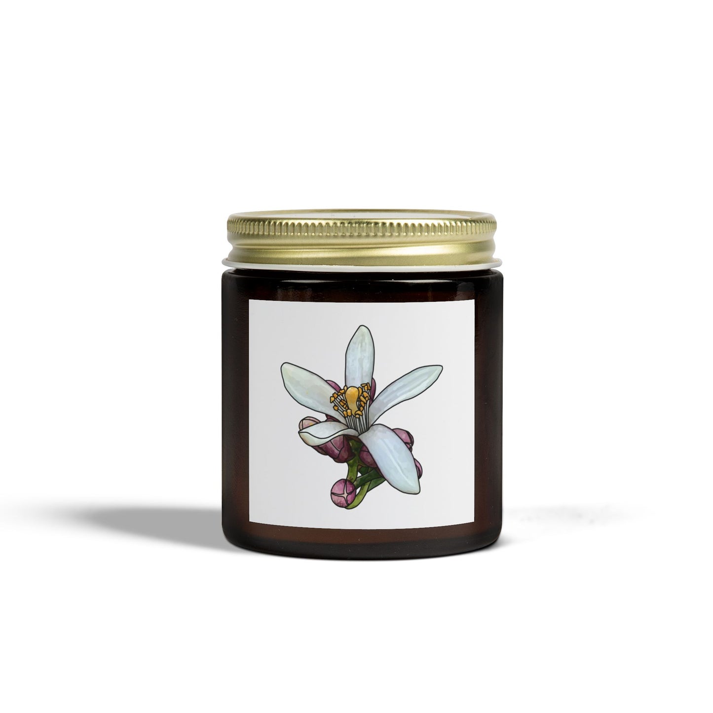 Flower Scented Candles, Coconut Apricot Wax (4oz, 9oz)