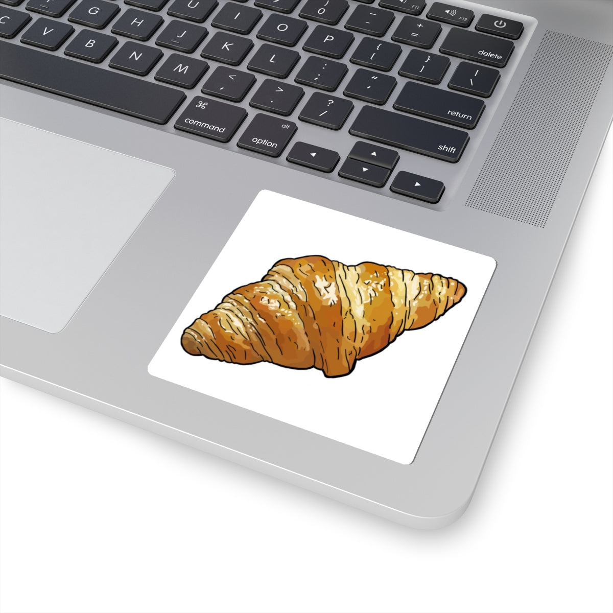 Croissant Kiss-Cut Stickers | Cute Food Decor, Laptop Stickers, Journal Accents, Fun Gift for Foodies, Creative Stationery
