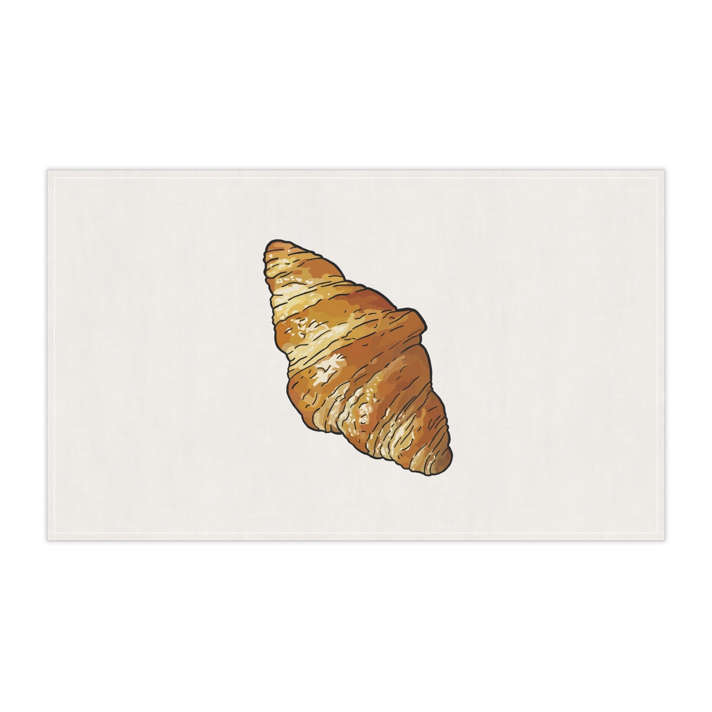 Artisan Croissant Tea Towels - Kitchen Decor, Coffee Lover Gift, Baking Essentials, Tea Towel Sets, Home Cooking