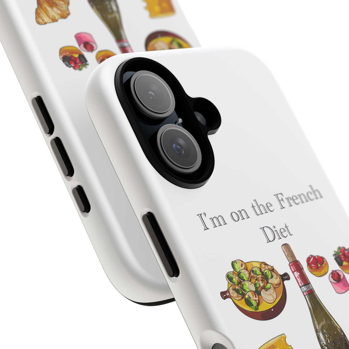 French Diet Phone Case, Funny iPhone Cover, Foodie Gift, Quirky Cell Phone Accessory, Unique Smartphone Protector