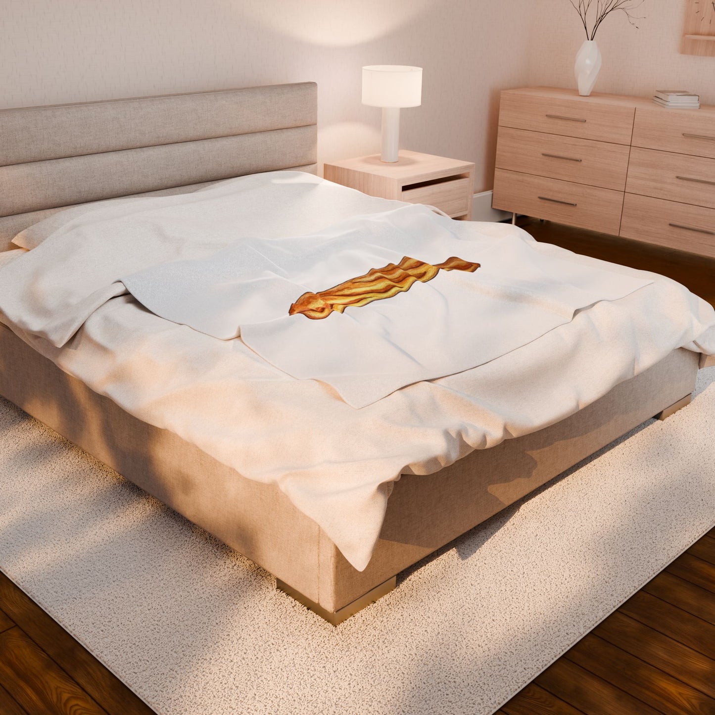 Baguette Velveteen Plush Blanket