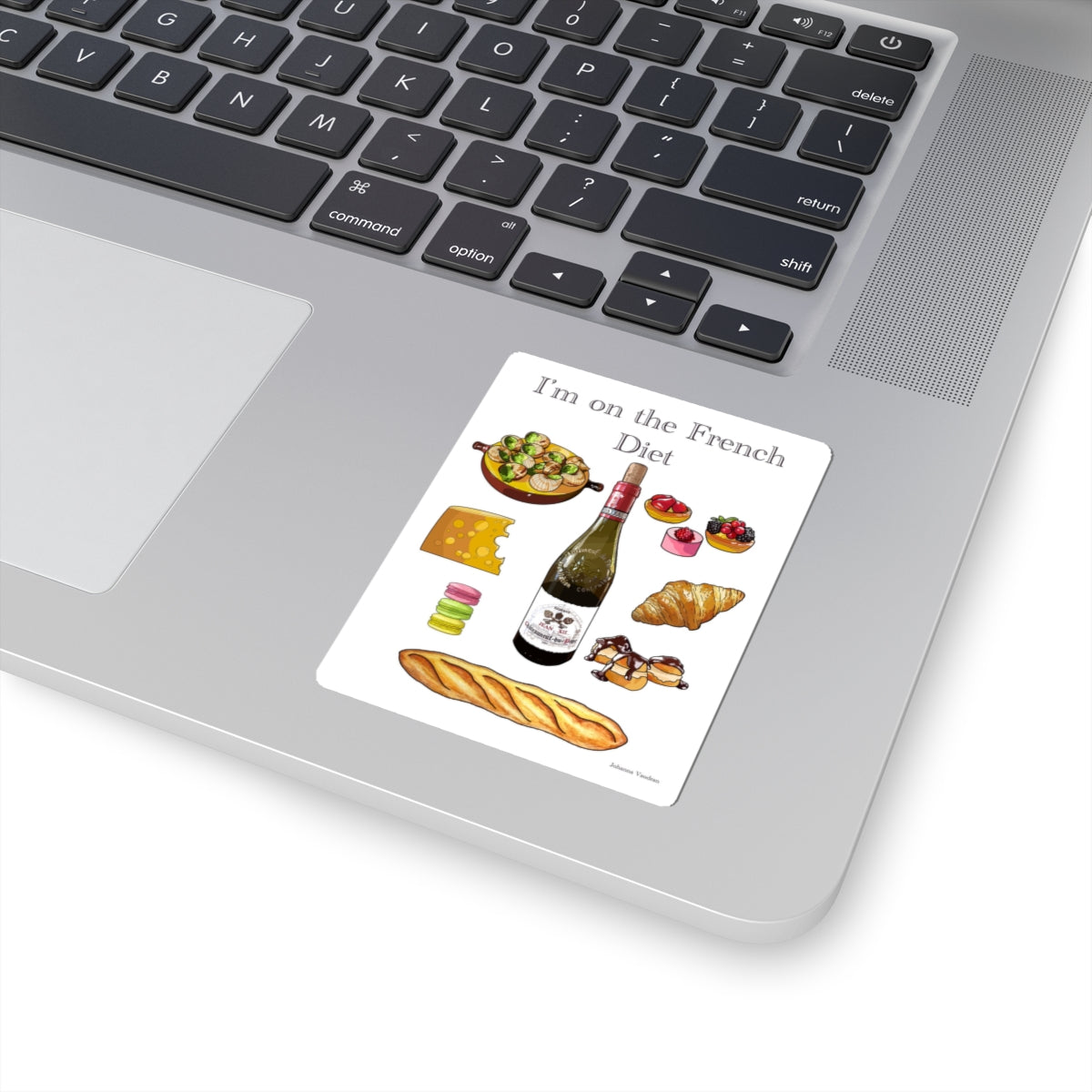 French Diet Stickers, Cute Food Art, Kitchen Decor, Wine Lover Gift, French Cuisine Reminders