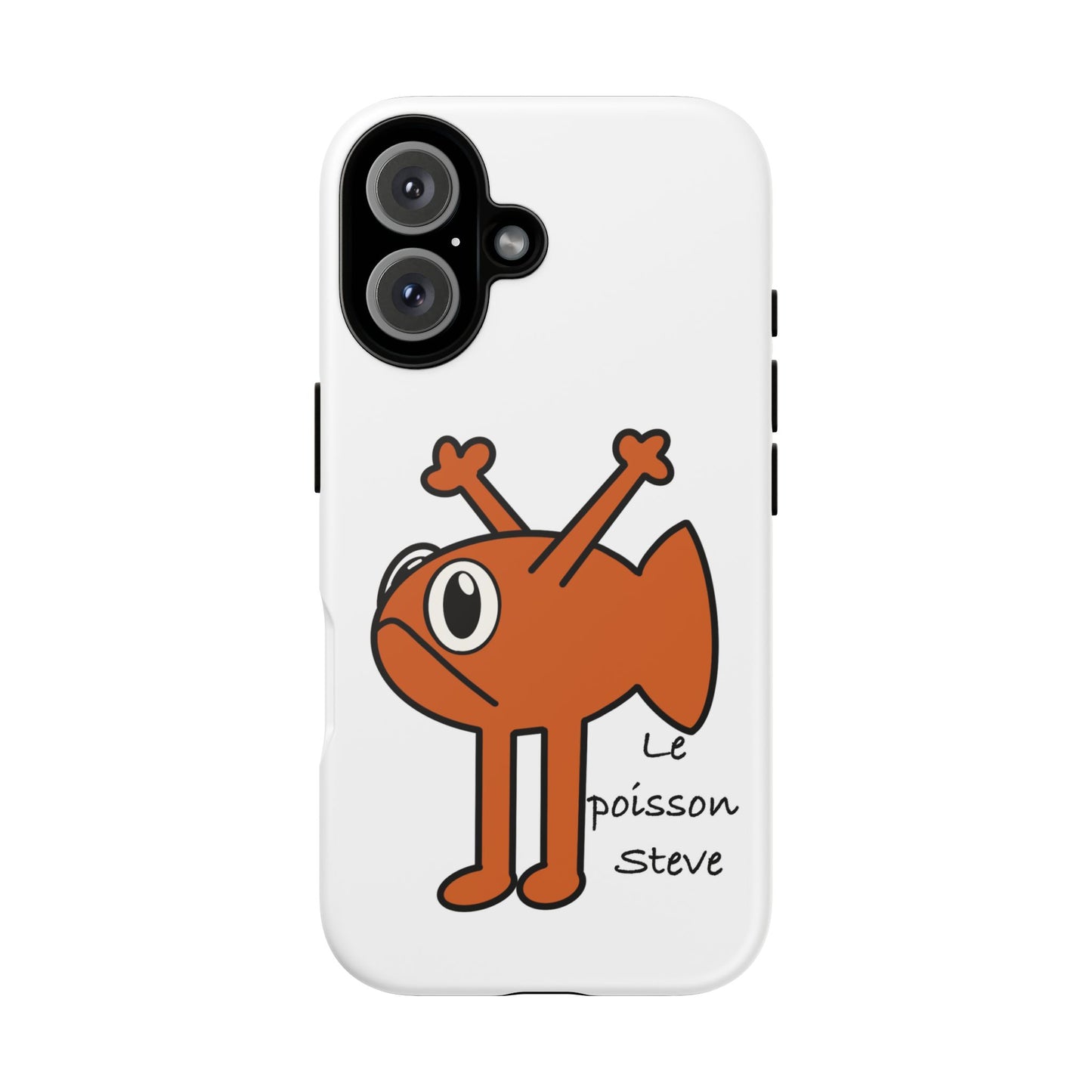 Cute Fish Phone Case, Tough Case for Kids, Playful Fish Design, Le Poisson Steve, Fun Phone Accessory, Gift for Kids