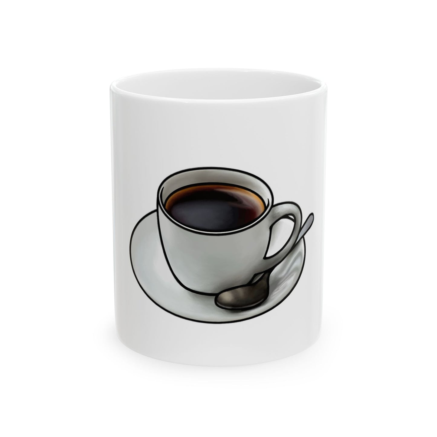 Coffee Enthusiast's Ceramic Mug - Perfect for Gifts, Tea Lovers, Home Decor, Office Supplies, and Personalized Presents