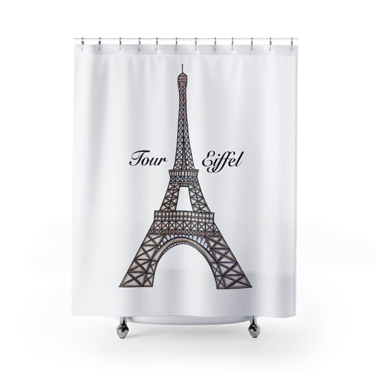 Eiffel Tower Shower Curtain