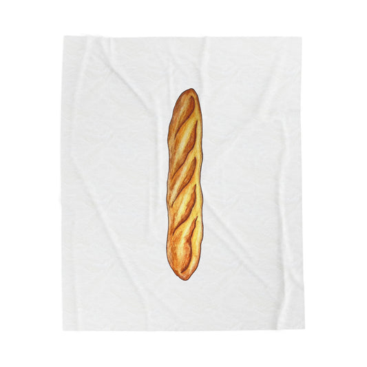 Baguette Velveteen Plush Blanket