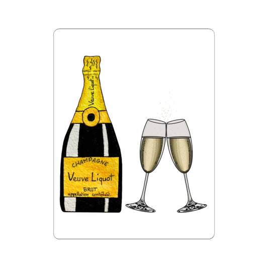 Champagne Celebration Stickers for Parties, Bridal Showers, Wedding Decor, Laptop Decals, Fun Gift for Wine Lovers