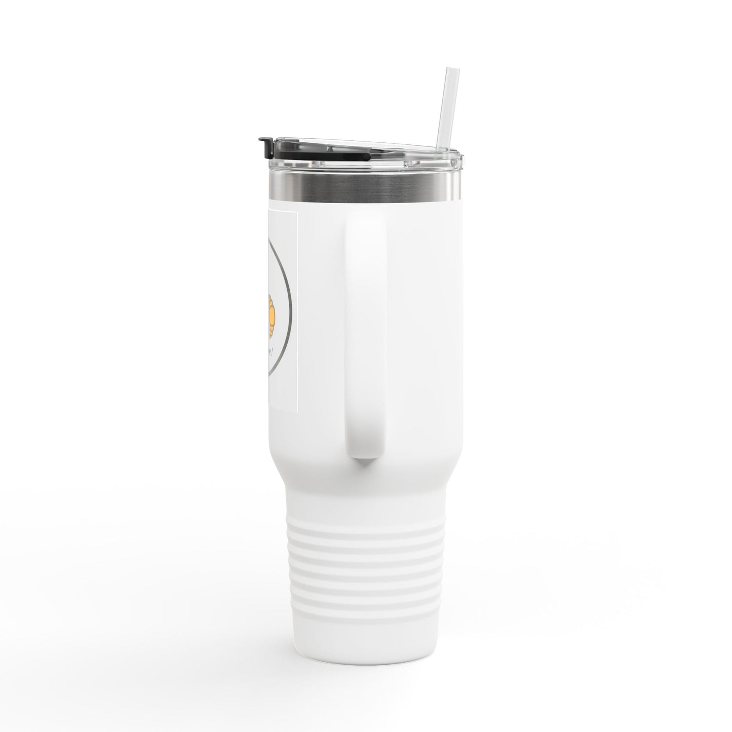 Croissant and coffee Insulated Travel Mug, 40oz