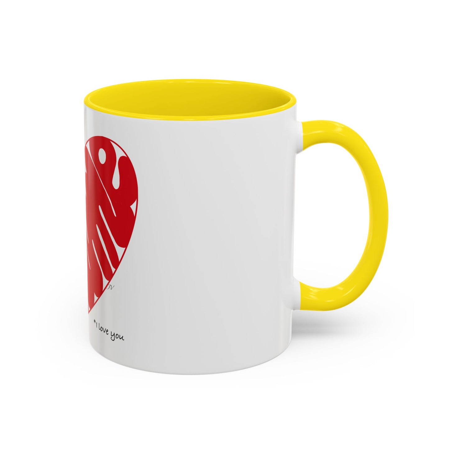 I love you French heart Accent Coffee Mug (11, 15oz)
