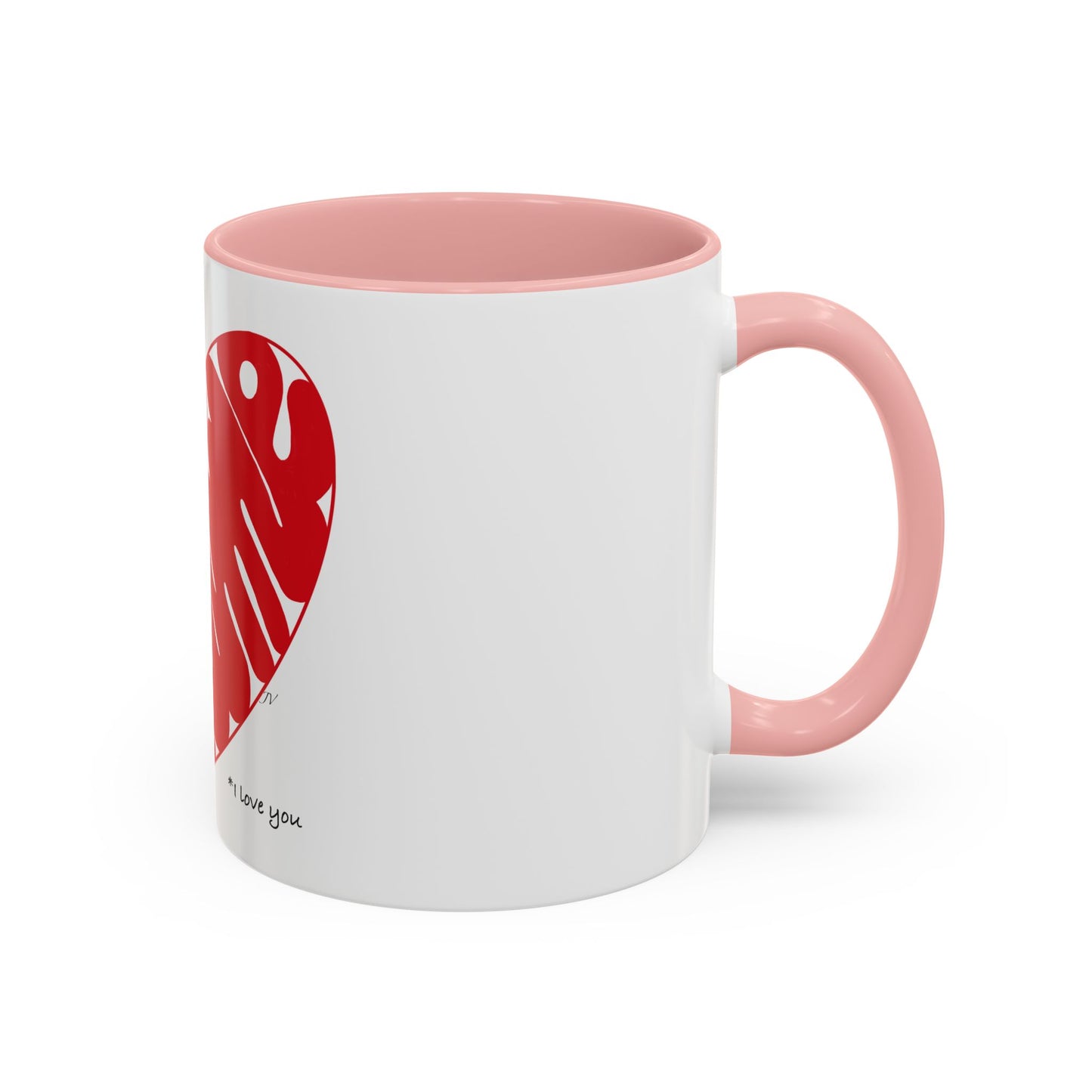 I love you French heart Accent Coffee Mug (11, 15oz)