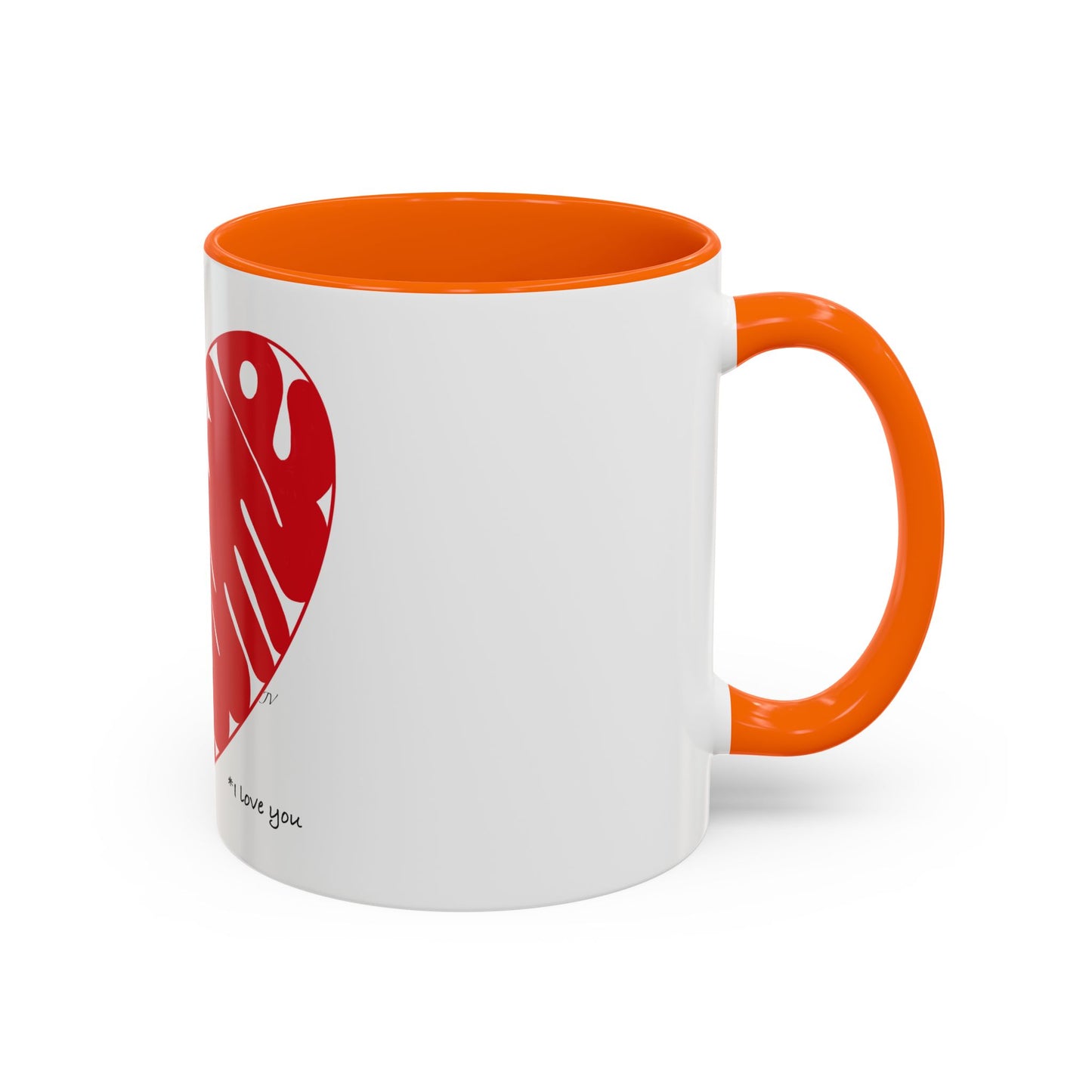 I love you French heart Accent Coffee Mug (11, 15oz)