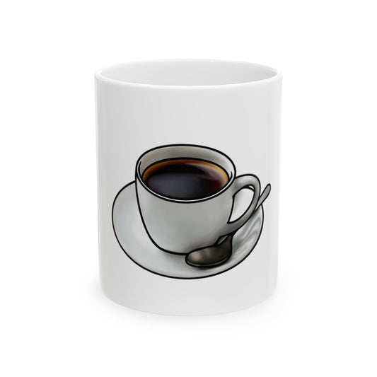 Coffee Enthusiast's Ceramic Mug - Perfect for Gifts, Tea Lovers, Home Decor, Office Supplies, and Personalized Presents