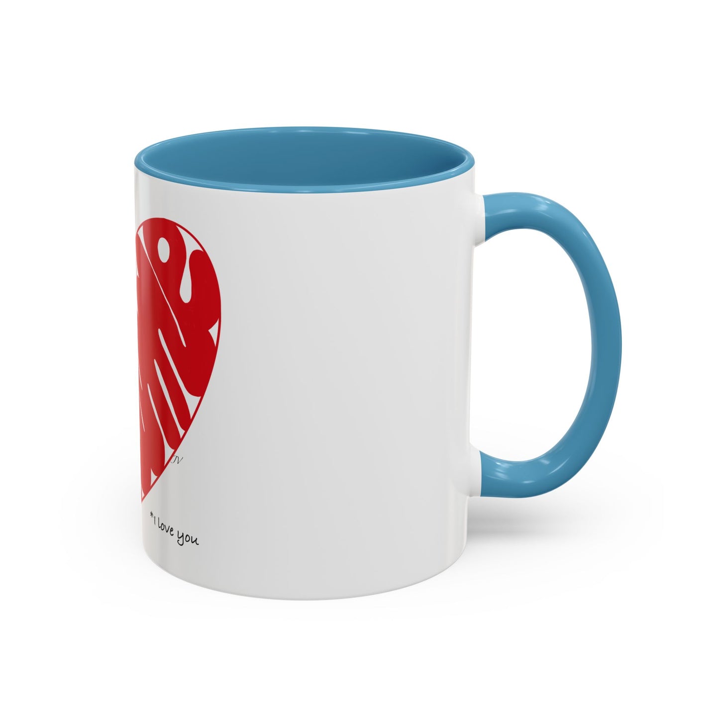 I love you French heart Accent Coffee Mug (11, 15oz)